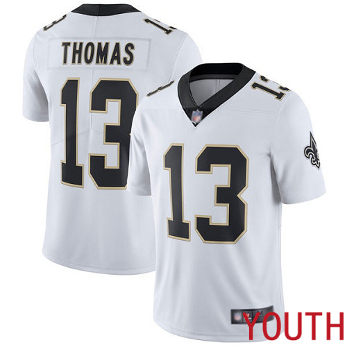 New Orleans Saints Limited White Youth Michael Thomas Road Jersey NFL Football #13 Vapor Untouchable Jersey->new orleans saints->NFL Jersey